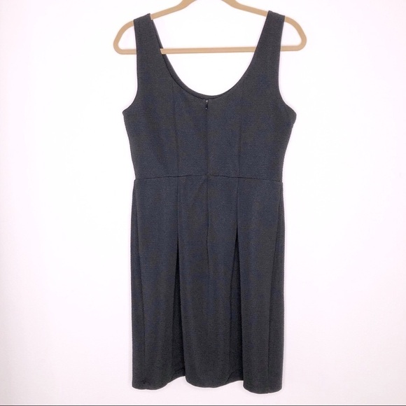 Lauren Conrad Textured Scoop Neck Pleated Dress Black 12 - Picture 5 of 12